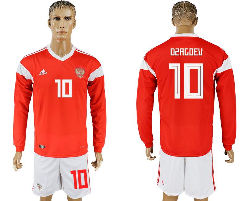 Maillot de foot RUSSIA LONG SLEEVE SUIT #10 OZAGOEV  2018 FIFA W